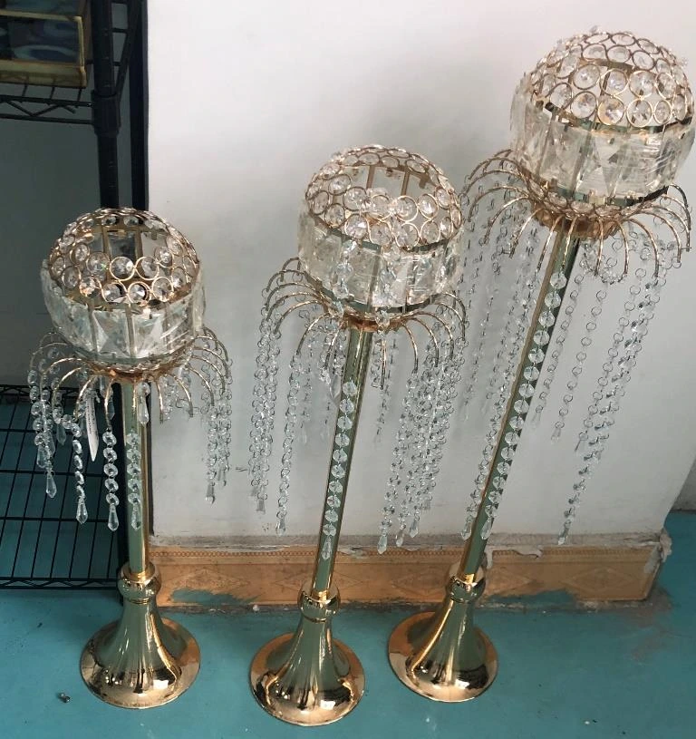 Metal Candle Holder Top Med Bowl on Stand 16x66 cm